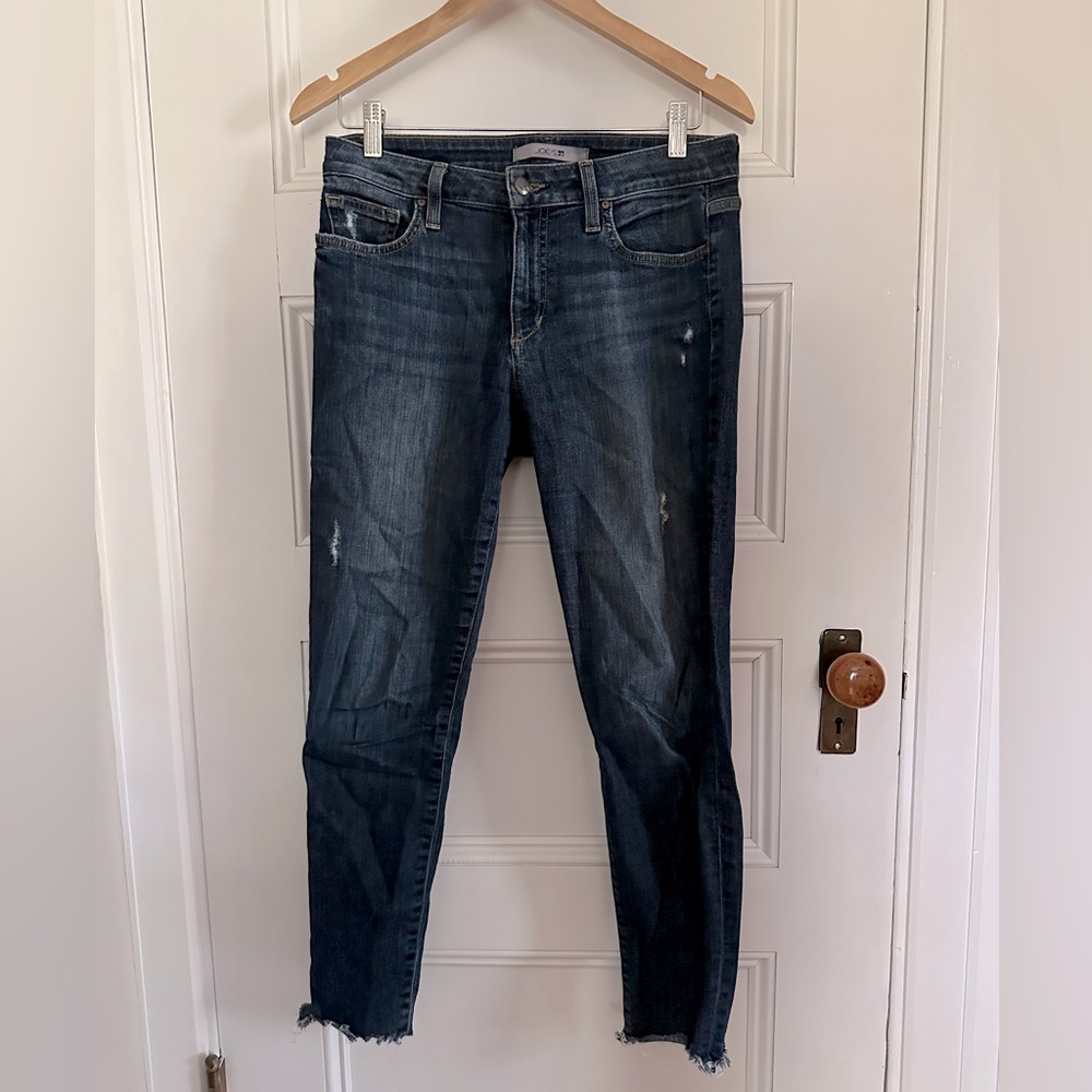 Joe’s Jeans skinny ankle distressed ripped denim US 28